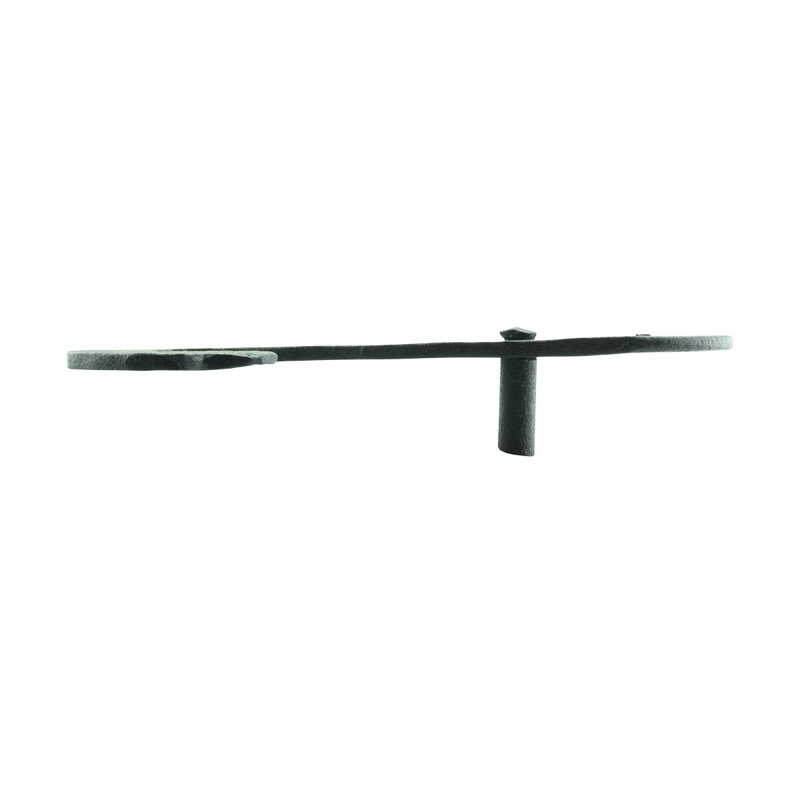 Vintage Black Wrought Iron S-Shaped Shutter Dogs