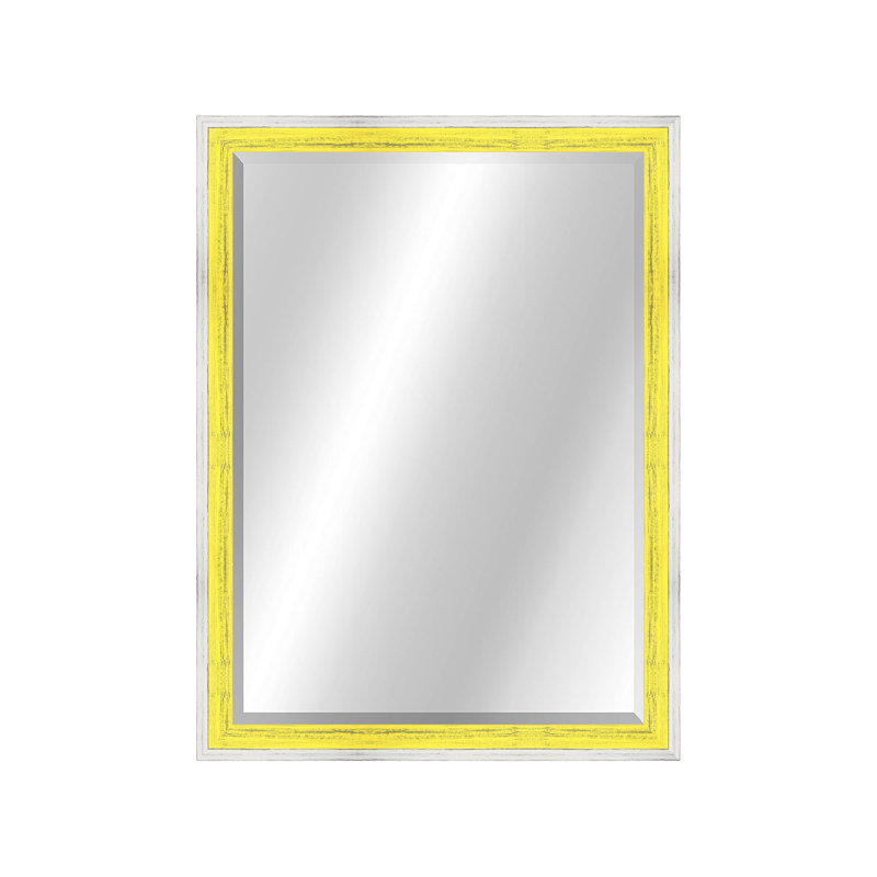 Bois naturel, 32,5 po x 26,5 po, Blanc / jaune
