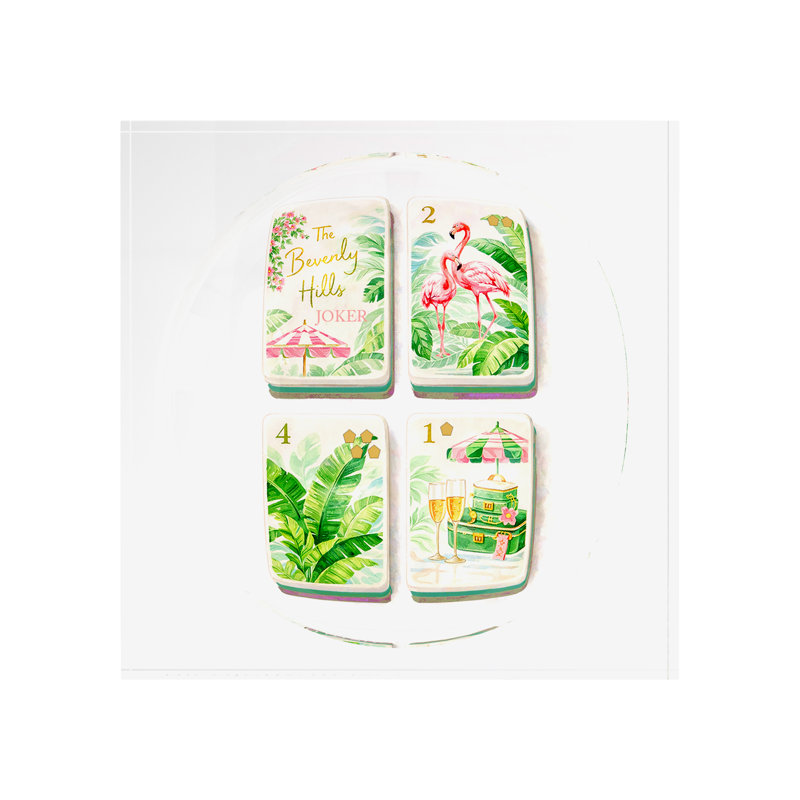 Plat à chat Mahjong Beverly Hills Mahj, L 6 po x P 6 po x H 2 po