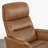 Genuine Leather Accent Chair With Adjustable Headrest & Ottoman-1109528279