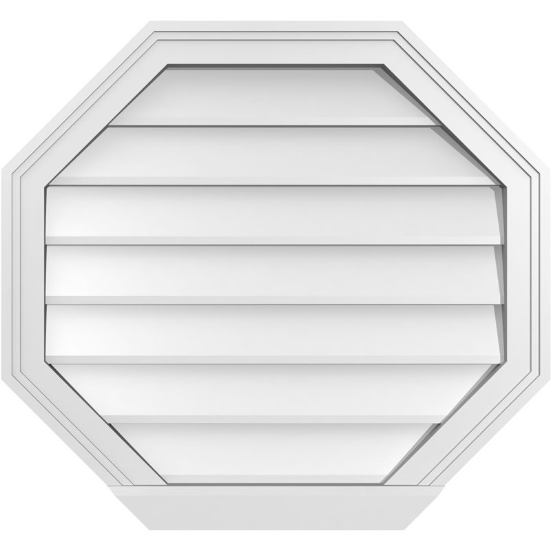 Évent horizontal gondole allongé en surface octogonal Signature, H 24 po x l 26 po x P 2 po