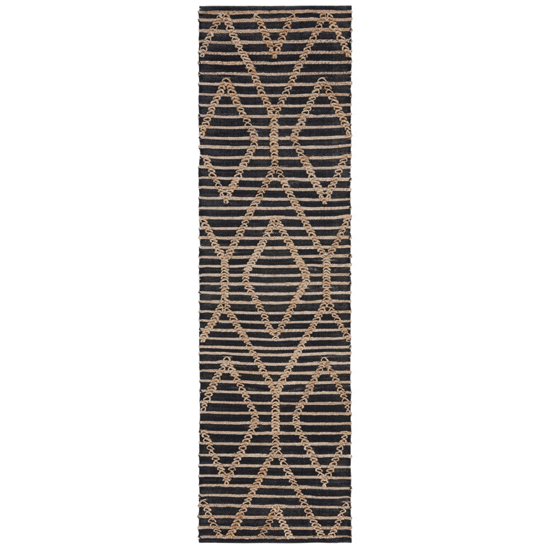 Geometric Flatweave Area Rug, Runner 69 X 244cm
