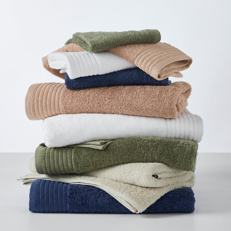 Midnight Blue Cotton 6-Piece Towel Set