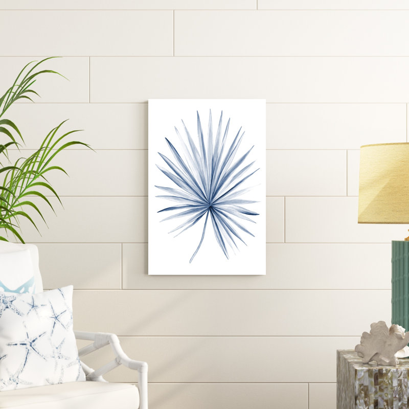 Feuilles indigo tropicales de l'UA AU II, H 30 po x l 20 po x P 1 po