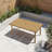 Patio Dining Table Rectangular Table for 6 Aluminum All-Weather for Backyard Garden and Poolside (Brown)-90005384-90005395