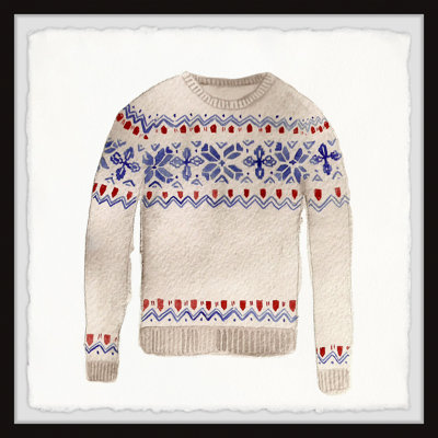 Christmas Sweaters Diptych B - 12X12