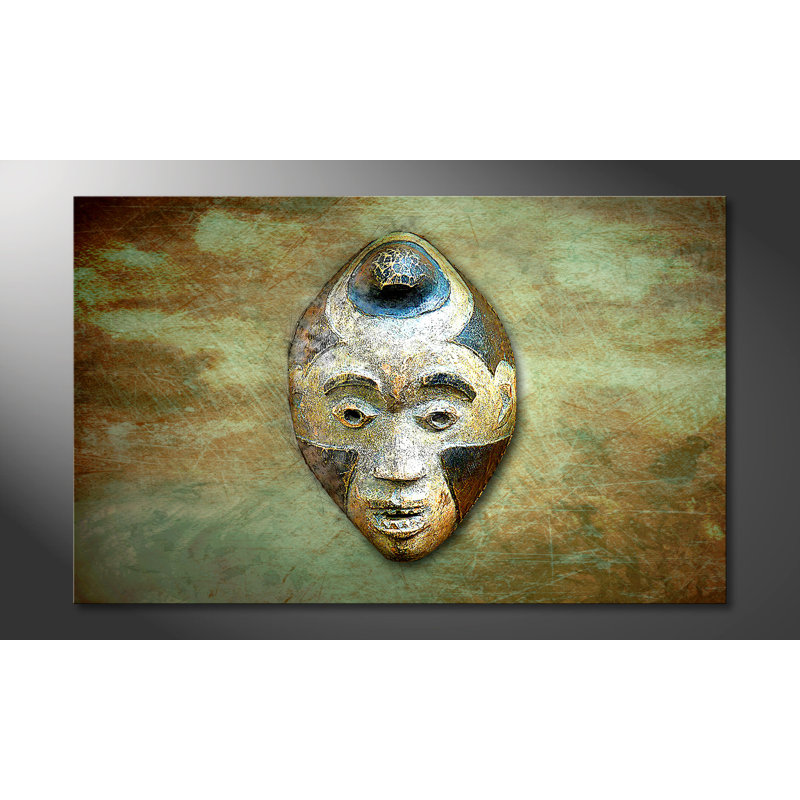 Afro Head - Wrapped Canvas Print, 80 cm H x 100 cm B, Canvas