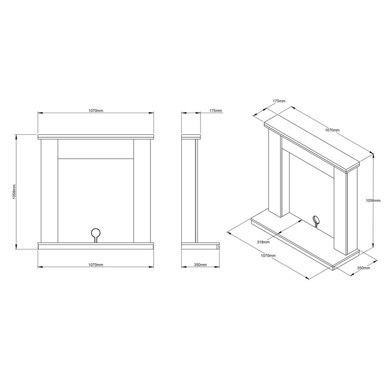 Barrowden Timber Inglenook