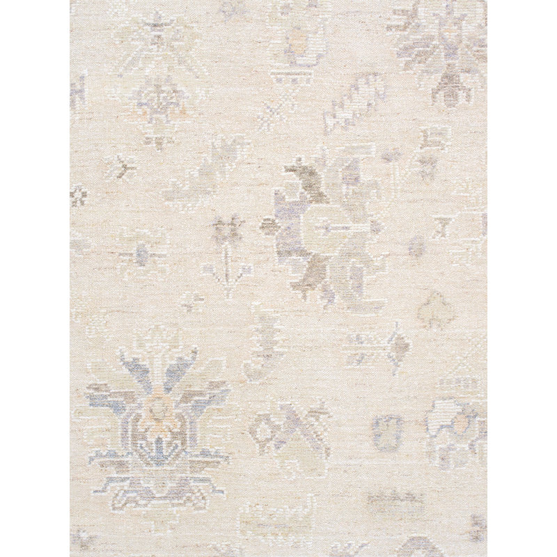Oushak Handmade Wool Floral Area Rug