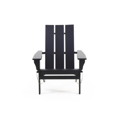 Black Foldable Adirondack Chair – Easy - Store For Patio, Garden & Camping