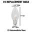 5 watts, ampoule incandescente, base e12/candélabre-933935361