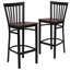 Tabouret de bar en métal avec dossier en vinyle Worley School House-1184236207-1184236179-1184236180