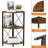 Snughome Corner Shelf with Metal Frame