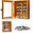 Anxiety Mini Bookshelf Ornament, Miniature Display Bookshelf With 200Pcs Mini Books, Mini Library Bookshelf Decor For Book Lovers Home Room Office-720685347