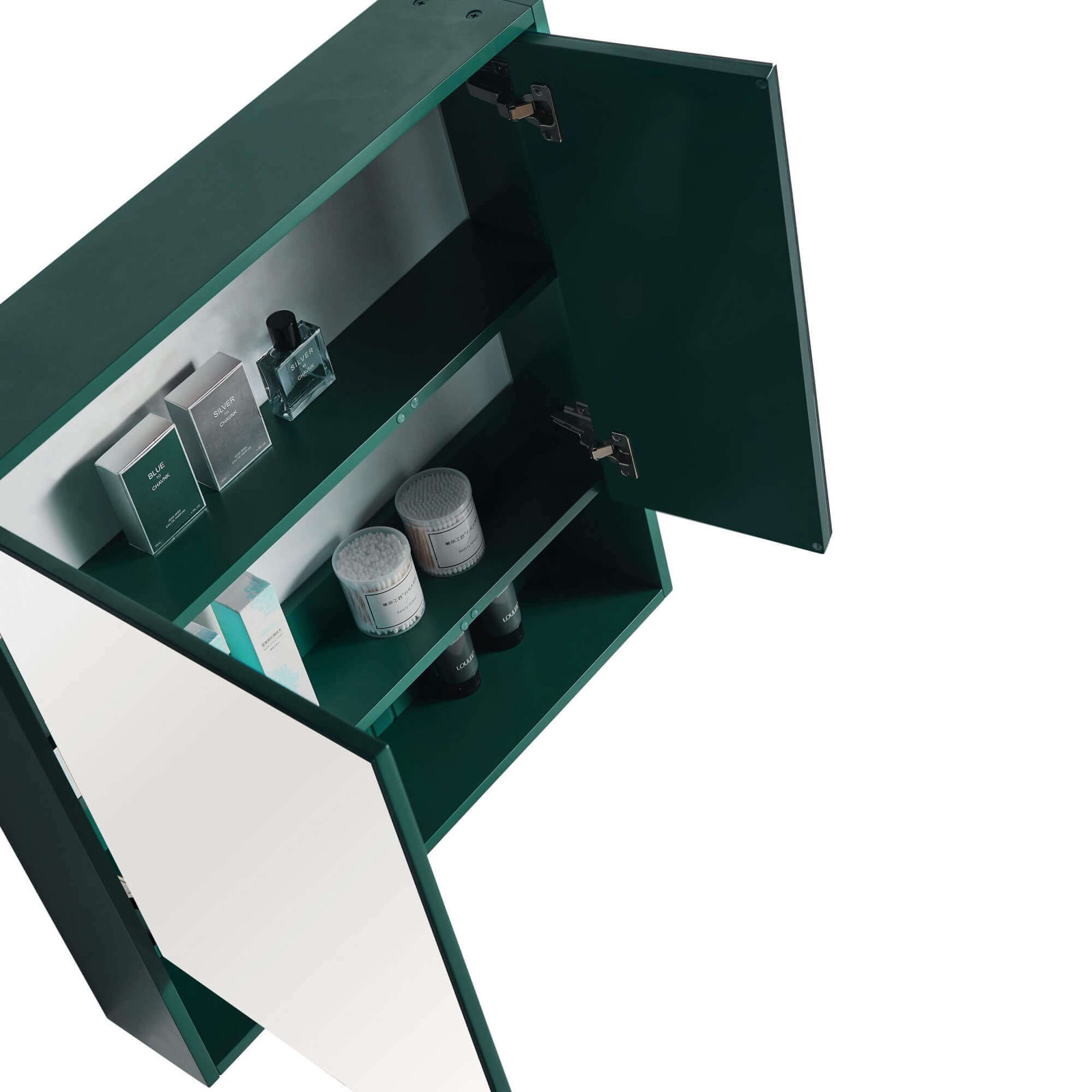 Asahel Surface Double Medicine Cabinet, Green