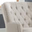 Chaise d'appoint rembourrée avec coussin moelleux Mid-Century