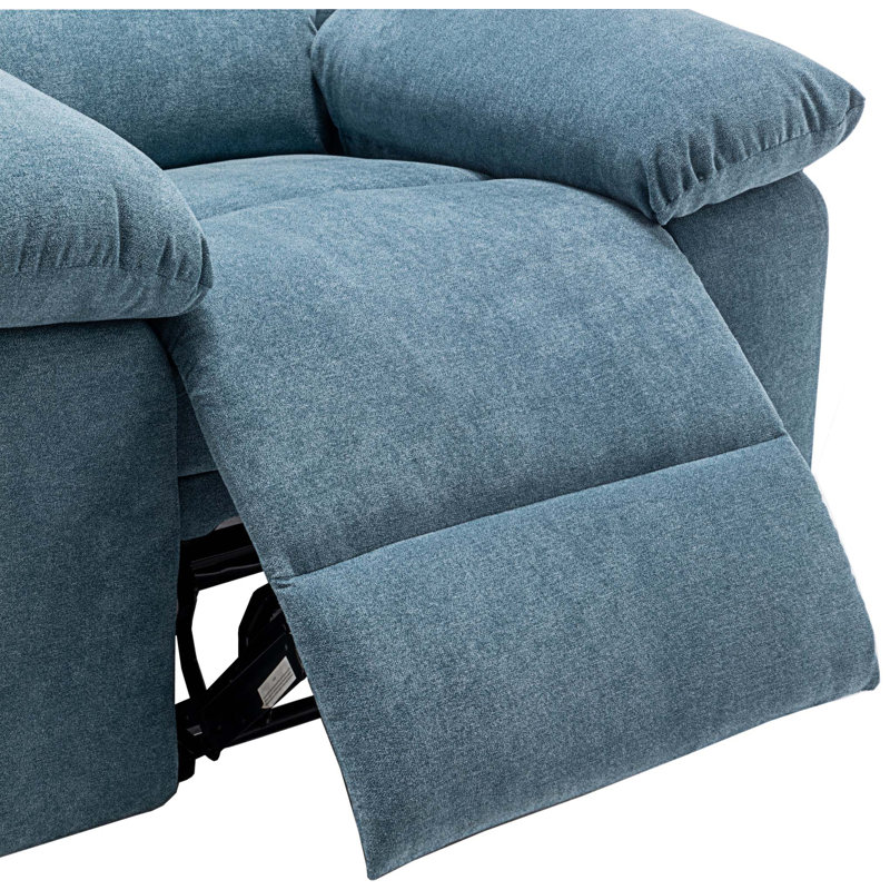 Fauteuil de massage chauffant, Velours bleu