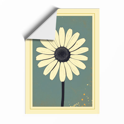 Vintage Daisy Print Botanical - Framed Print
