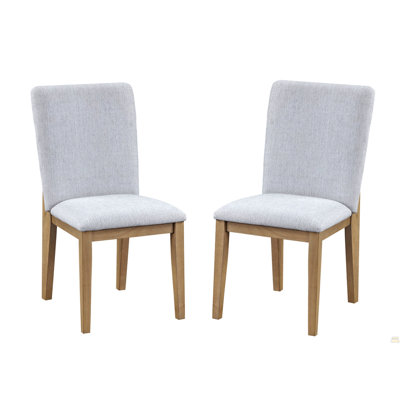 Ensemble de 2 chaises de salle à manger en lin 19 po