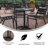 Siyah Round Aluminum Smooth Top Indoor-Outdoor Bistro Table with Base-1986790568-1913867092