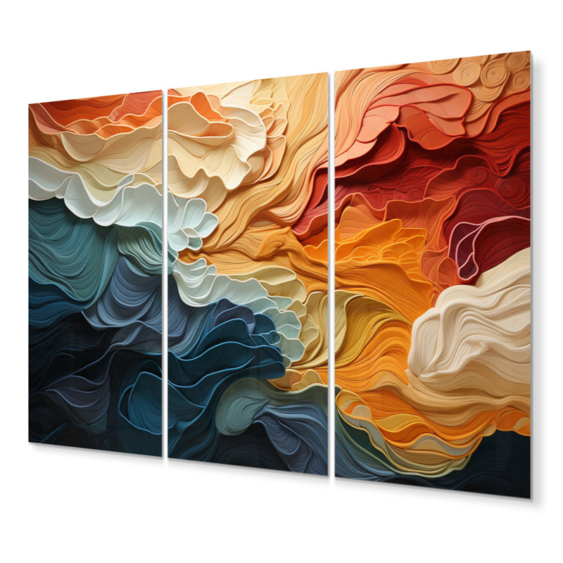 Biomorphism Forms V - Modern Metal Wall Decor Set