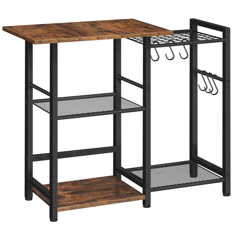 Antavia 35" Baker's Rack Coffee Bar Station with Storage Shelf