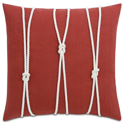 Nautical Rope Down Reversible Throw Pillow