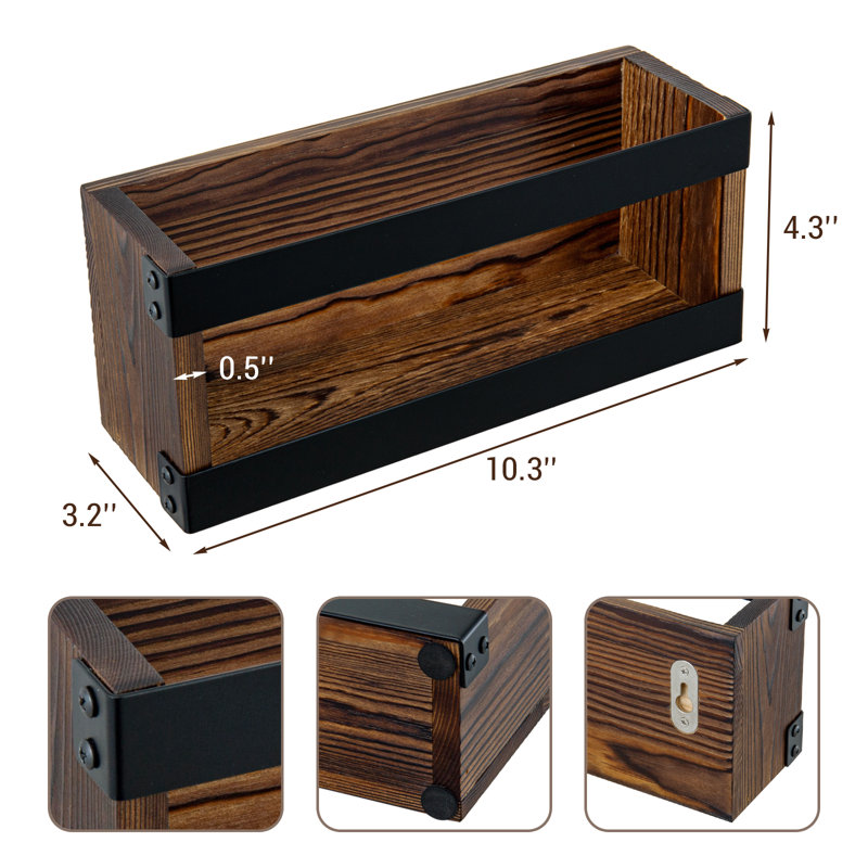 Solid Wood Wall Mail Organizers Letter Rack