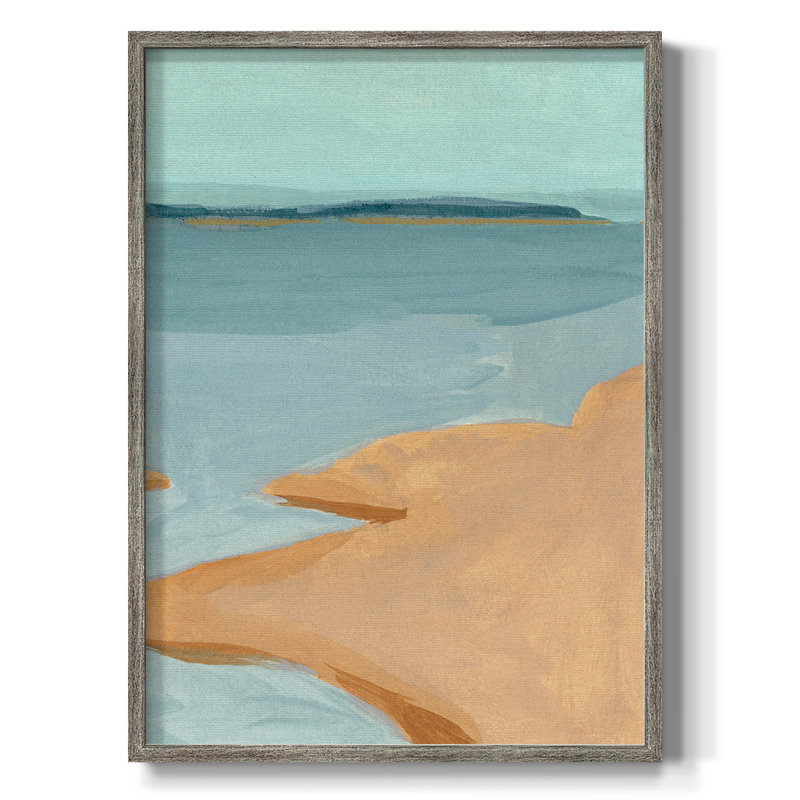 «Out on the Sandbar III», reproduction encadrée - bois massif, H 30 po x l 24 po