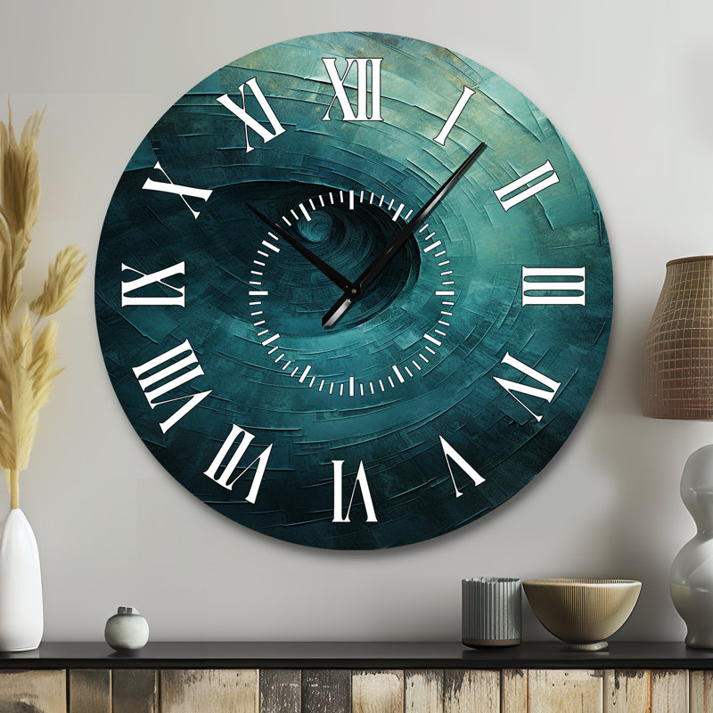 Horloge murale Teal, Grand