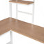 Lit mezzanine simple en métal avec bureau et tablette-242566993