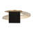 Modern Abstract Metal Ring Sculpture for Tabletop Home Decor - Decorative Oval Accent for Living Room or Office Decoration - 20", Gold & Metallic