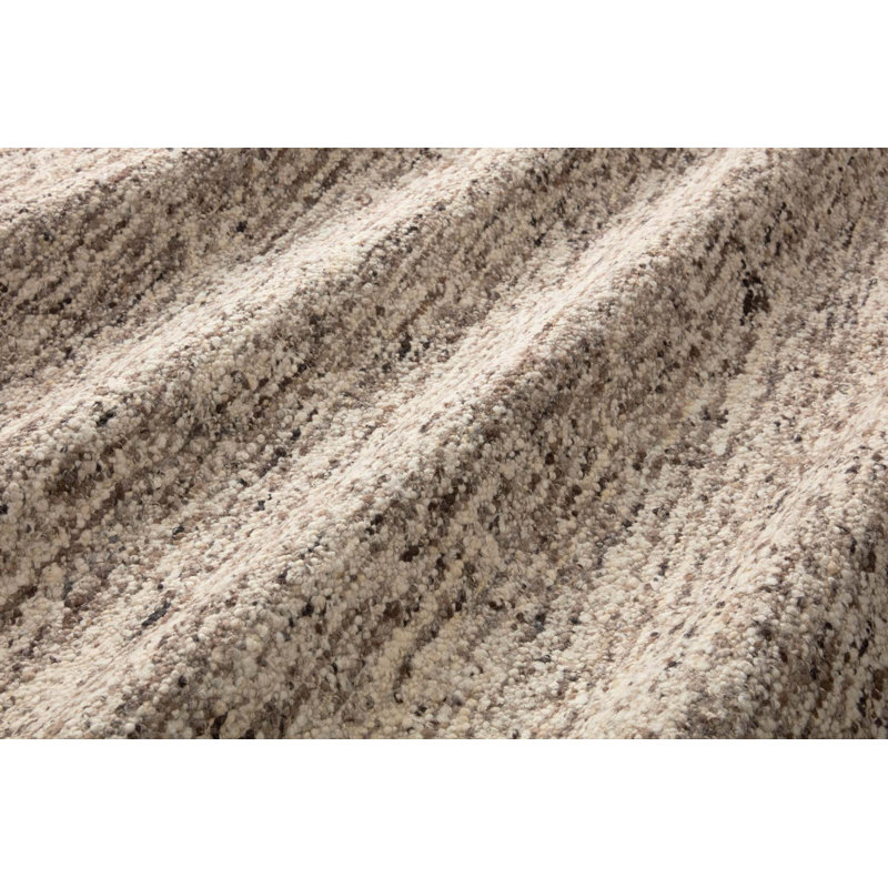 Tapis abstrait argenté / ivoire Crispin, Rectangle 11 pi 6 po x 15 pi, Abstrait