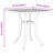 Canora Grey Patio Table 20.9"X20.9"X20.9" Aluminum-1274218171