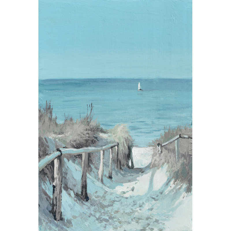 Blue Ocean - Wrapped Canvas Print, 38 cm H x 25 cm W x 3.81 cm D