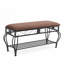 Banc de rangement recouvert de tissu Credle