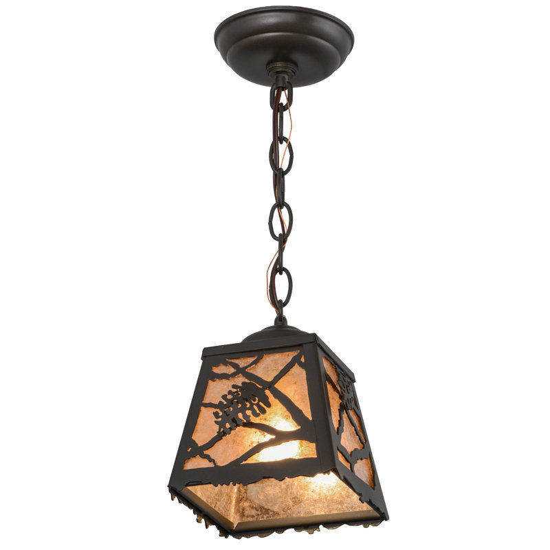 Rustic Lodge 1 - Light Pendant, Timeless Bronze, 11" - 70" H x 8.5" W x 8.5" D