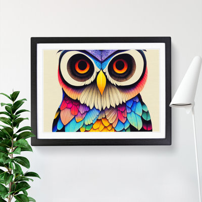 Colourful Owl Vol.2 - Single Picture Frame Painting
