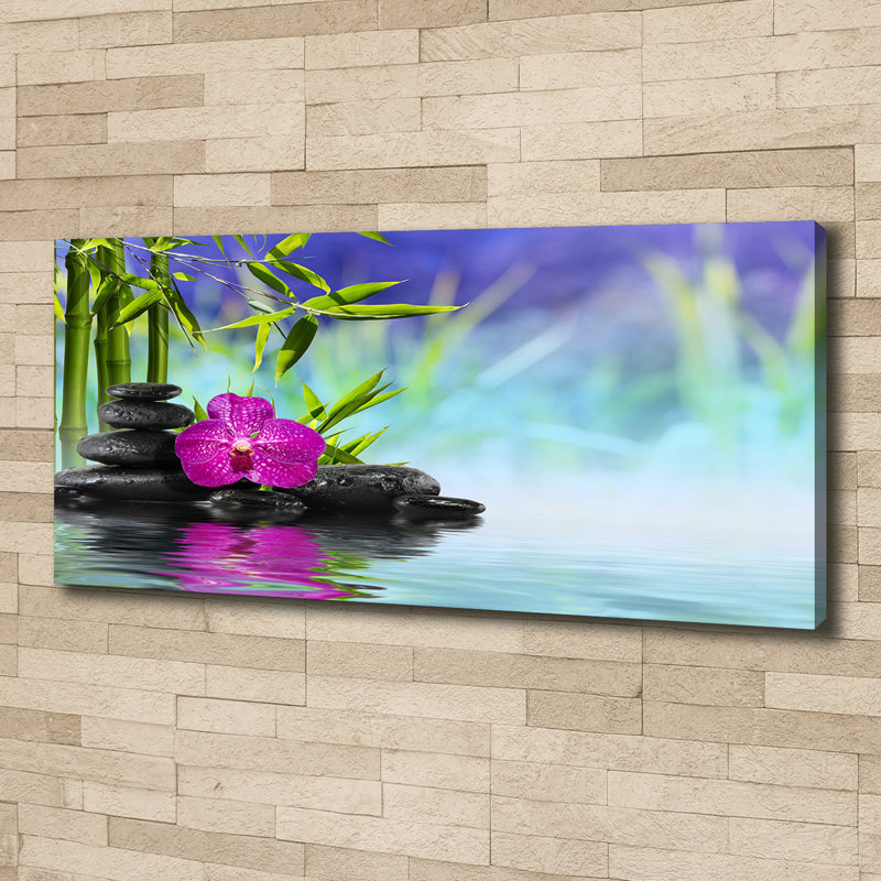 Orchid Bamboo - Wrapped Canvas Print