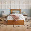 Lit plateforme en bois massif Asparas avec pied de lit et lit gigogne-631275357-631275359