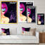 Shine Turquoise Sensual Portrait IV - Décoration murale sur toile glam-573575212-573575203