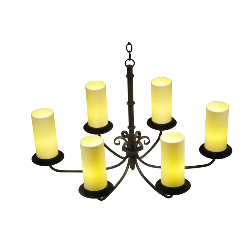 Lustre classique à 6 lumières avec abat-jour Atria