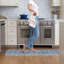 Tapis de cuisine Designer Comfort Anti-Fatigue - Suzanna Botanical Blue Mist-124784749-124784754