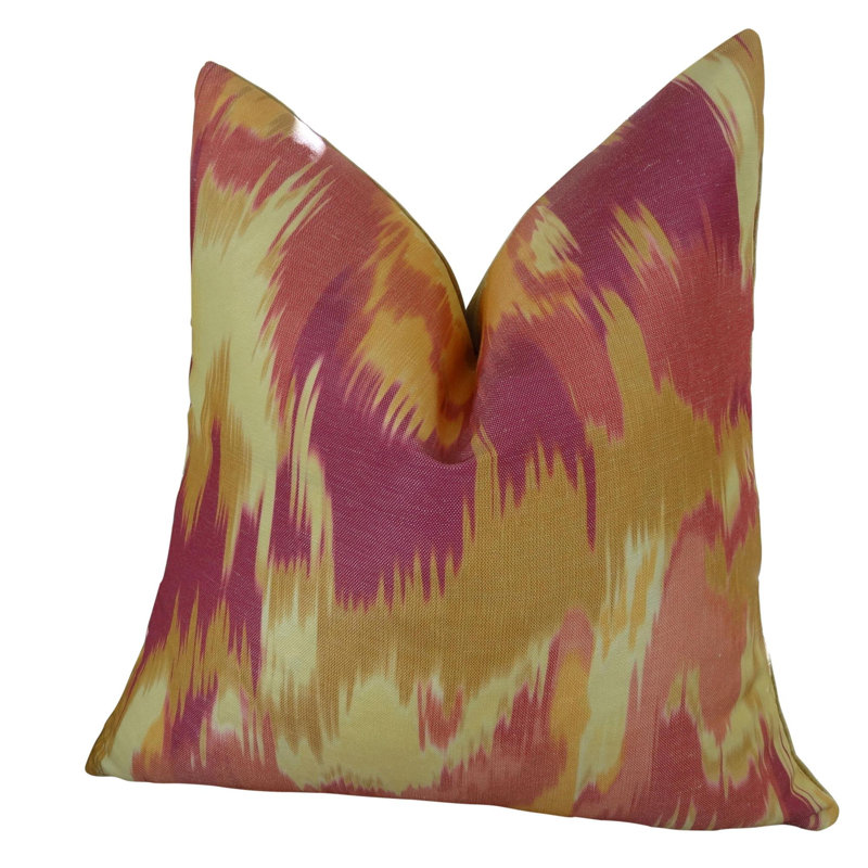 Tailles de coussins assortis Thomas Collection®, magenta, orange, crème et ikat assortis, Bourre polyester hypoallergénique