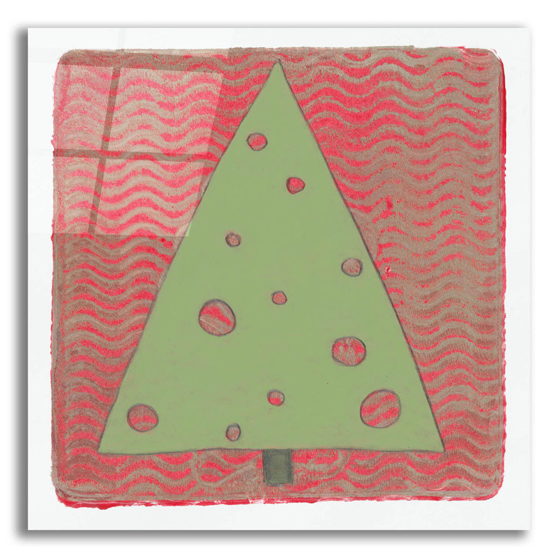 "Noël traditionnel" par Maria Pietri, H 12 po x l 12 po x P 0,13 po