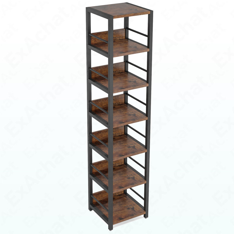 Étagère d'angle à 6 niveaux, étagère de rangement étagère étroite