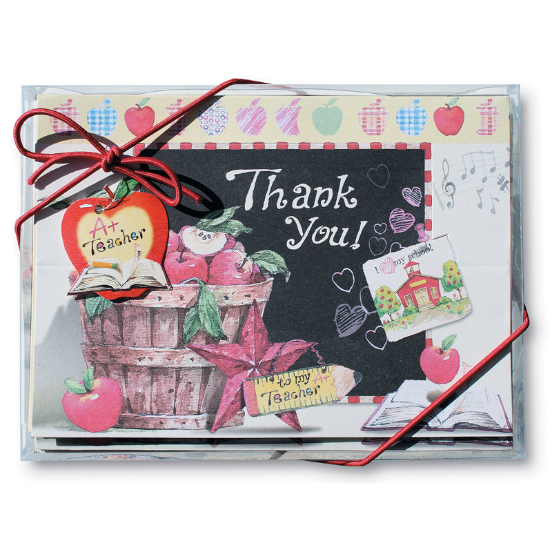 Lissom Design Thank-you Notecards, A+ Teacher