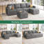 Canapé modulaire avec rangement en U Niyona-98201281