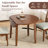 Extendable Round Dining Table with Adjustable Size-2025653487