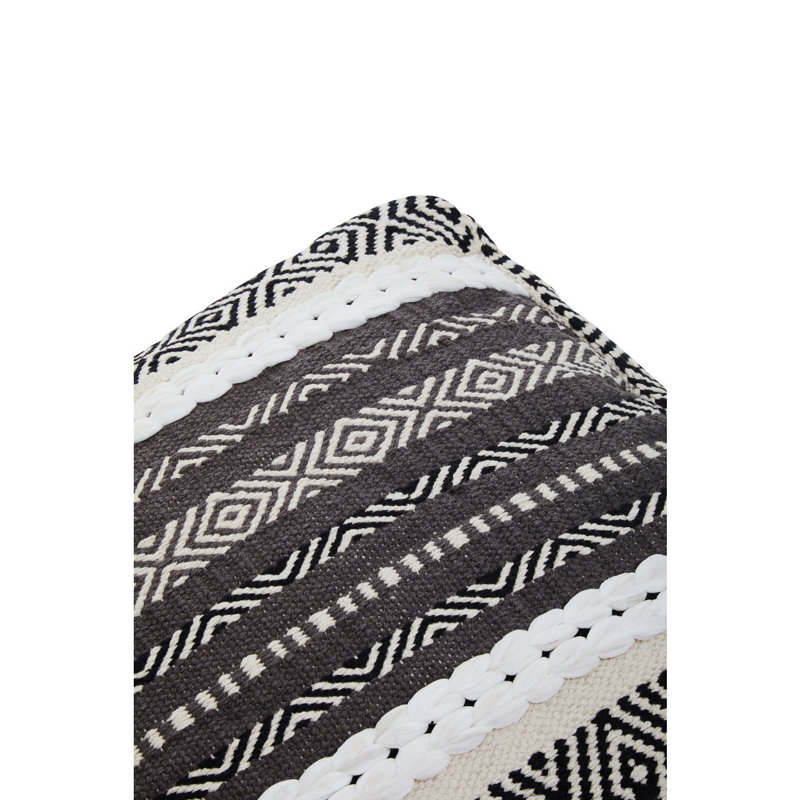 Archippos 50cm Wide Square Ikat Pouffe Ottoman
